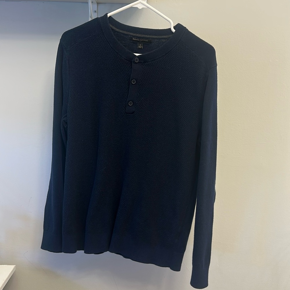 Large Banana Republic Blue Sweater